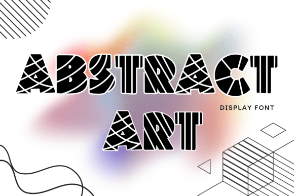 Abstract Art Font: Creative Typography for Crafters