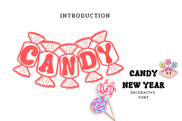 Candy New Year Font for Business