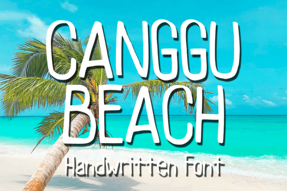 Canggu Beach Font for Creative Publishing