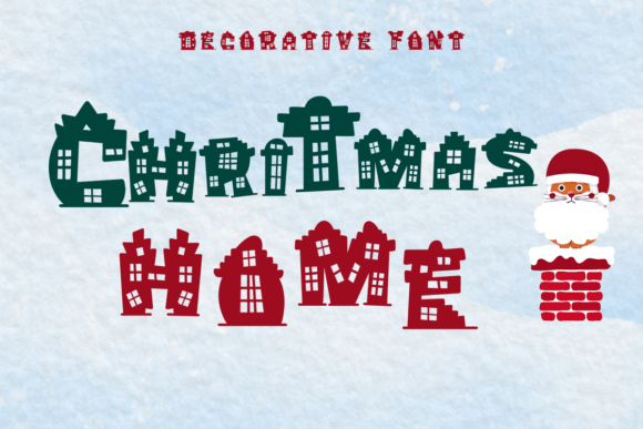Christmas Home Font for Web Design