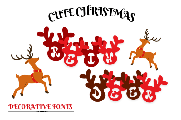 Cute Christmas Reindeer Font