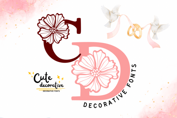 Cute Decorative: A Floral Font for Creative Projects