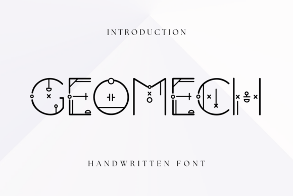 Geomech: A Bold, Modern Display Font