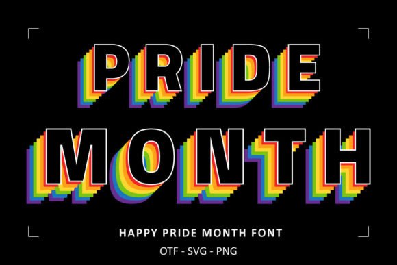 Happy Pride Month Font for Web Design