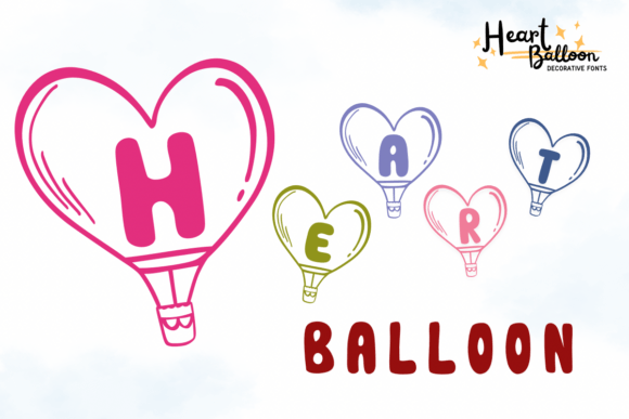 Heart Balloon Font: A Creative Choice
