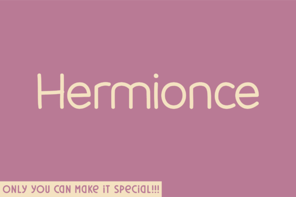 Hermionce Rounded: A Whimsical Sans Serif