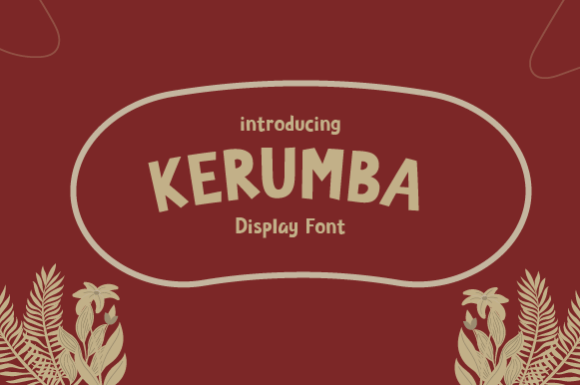 Kerumba: A Handwritten Font for Editorial Design