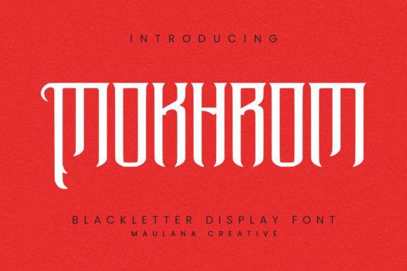 Mokhrom: A Spooky Serif Font for Bold Design