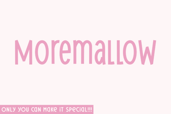 Moremallow: A Handwritten Font for Business