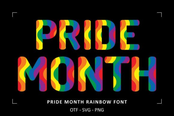 Pride Month Rainbow Font for Business