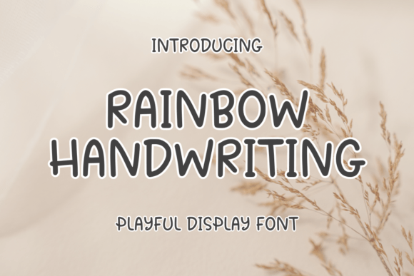 Rainbow Handwritting Font