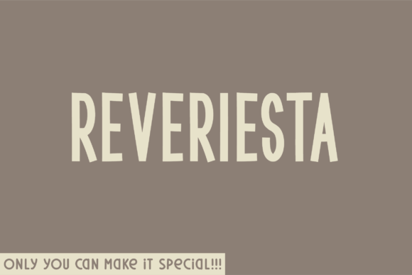 Reveriesta: A Font That Speaks Volumes