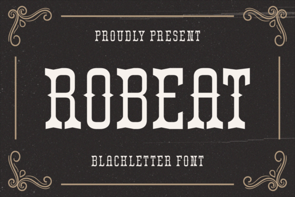 Robeat: A Vintage Blackletter Font with Timeless Charm