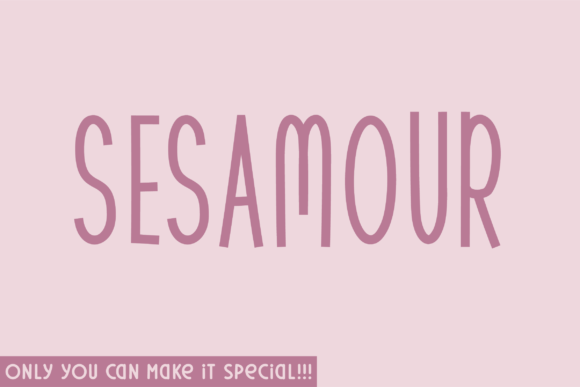 Sesamour: A Modern Sans Serif Typeface