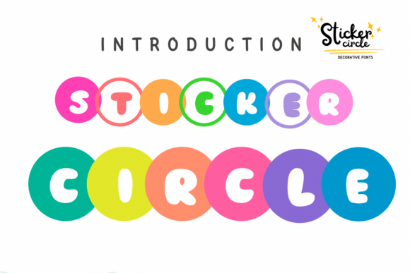 Sticker Circle: A Decorative Font for Creative Projects