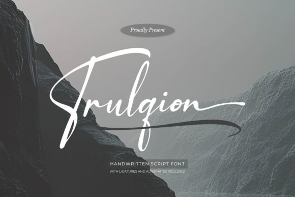 Trulqion: A Stylish Script Font for Crafters
