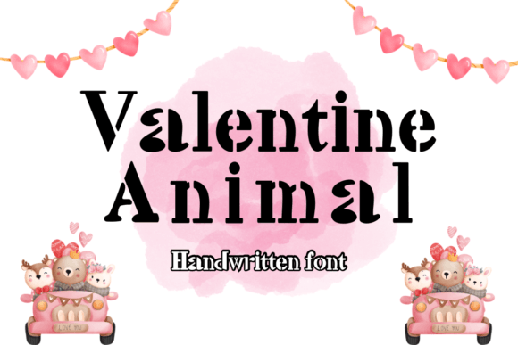 Valentine Animal Font