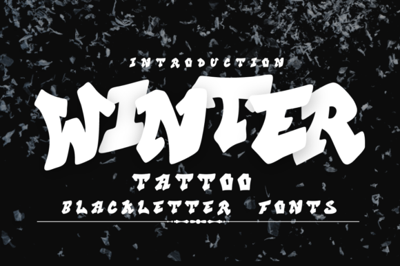 Winter Tattoo Font for Business